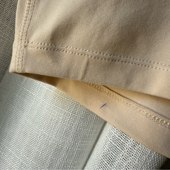 MATE The Label Organic Stretch Racer Tank w/ Shelf Bra - Large / Bone IMPERFECT - Picture 6 of 9